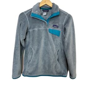 Patagonia Re-Tool Snap-T Fleece‎ Gray Jacket Women’s XS Pullover Sweater